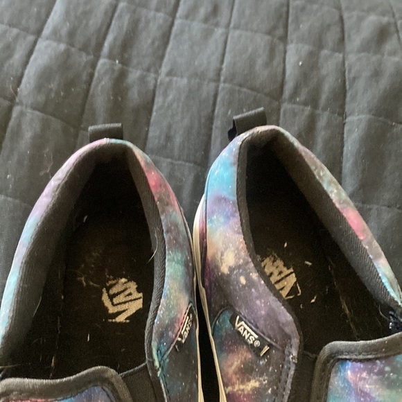 Vans  galaxy pattern with purple blue and white specks sneakers - Picture 6 of 9